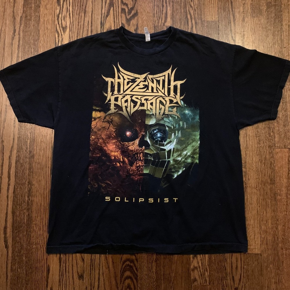 The Zenith Passage T Shirt Size 2XL Black Solipsist‎ Graphic Music Band Tee